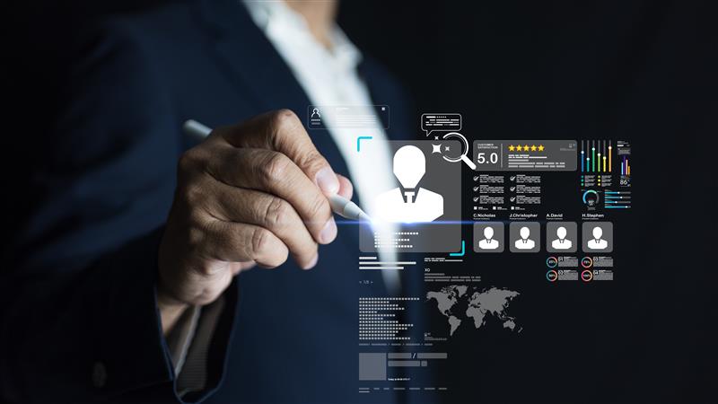 freelance ai expert working with advanced analytics and intelligent digital systems interface